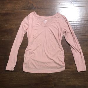 MATERNITY light pink long sleeve top
